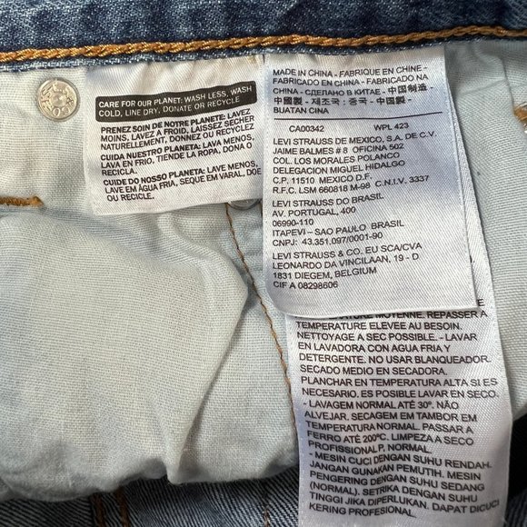 Vintage Levi's 501's High Waisted Button Fly Distressed Cut Off Jean Shorts - 29 - Picture 6 of 11